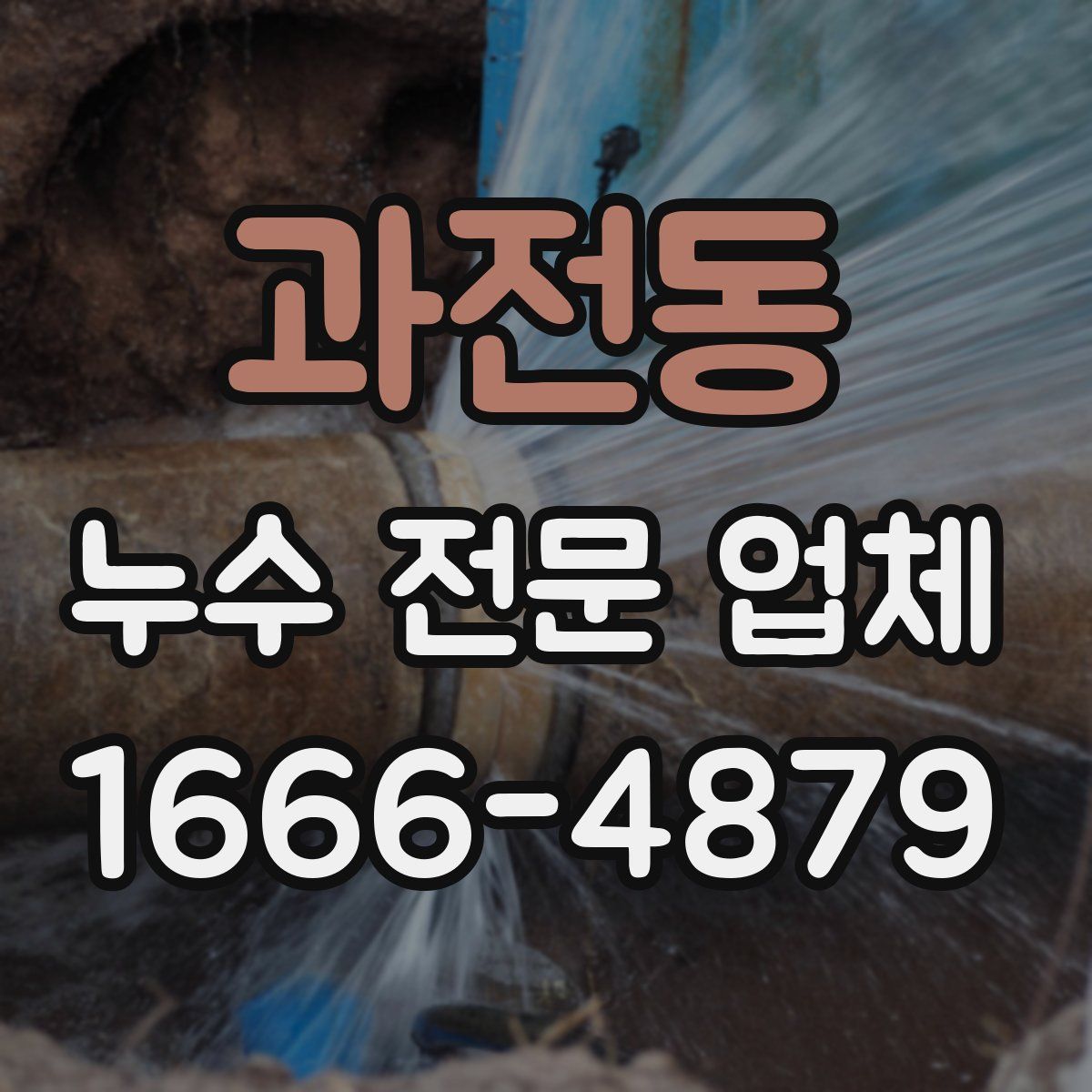 과전동 누수 전문 업체