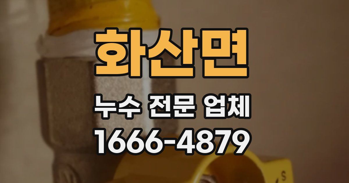 화산면 누수 전문 업체