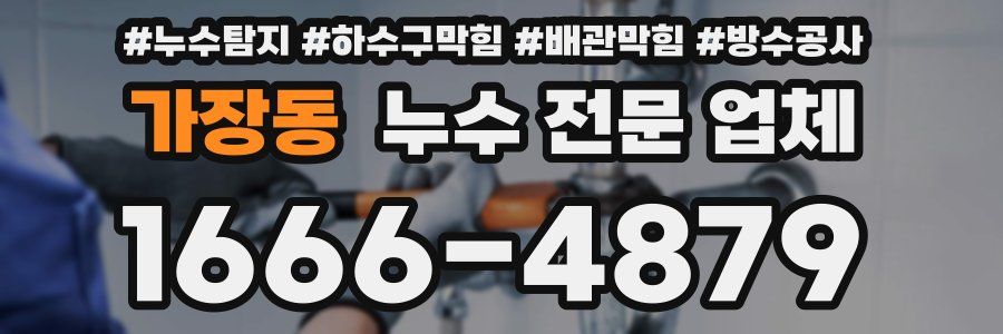 가장동 누수 전문 업체