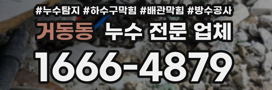 거동동 누수 전문 업체