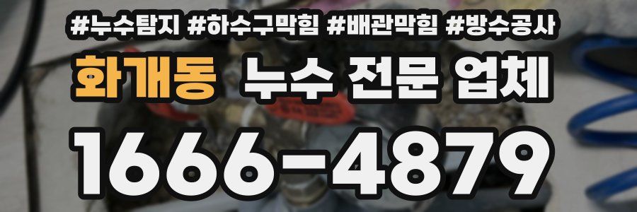 화개동 누수 전문 업체