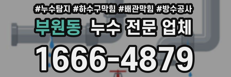 부원동 누수 전문 업체