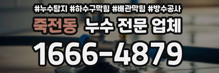 죽전동 누수 전문 업체