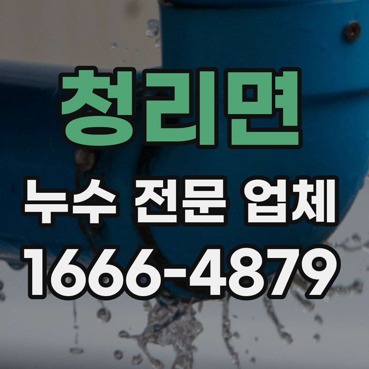 청리면 누수 전문 업체