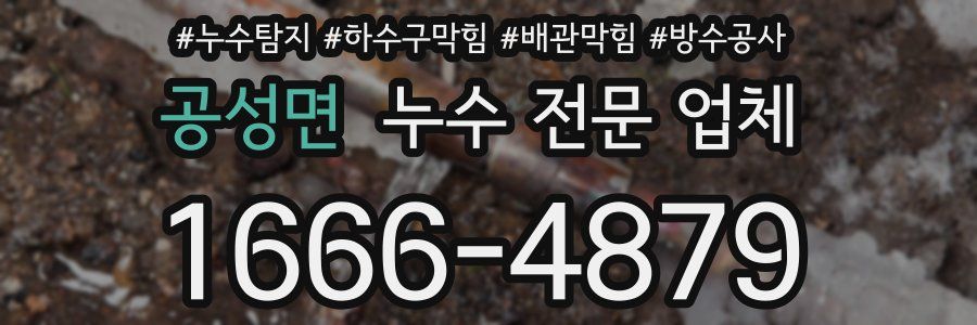 공성면 누수 전문 업체