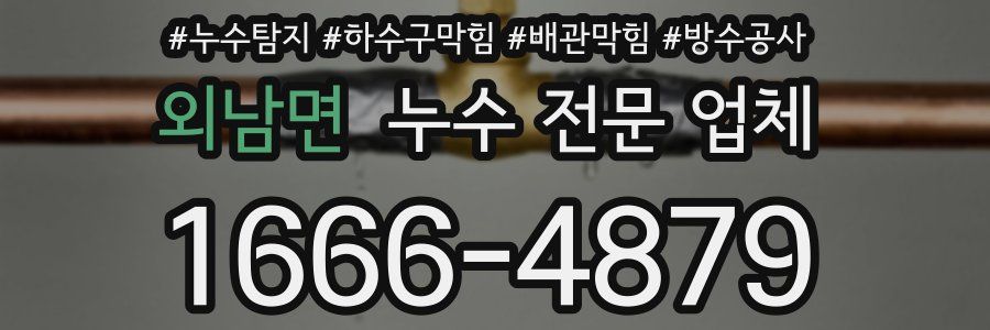외남면 누수 전문 업체
