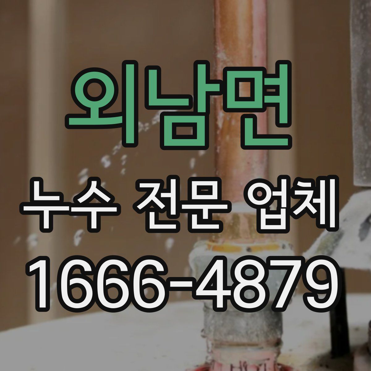외남면 누수 전문 업체