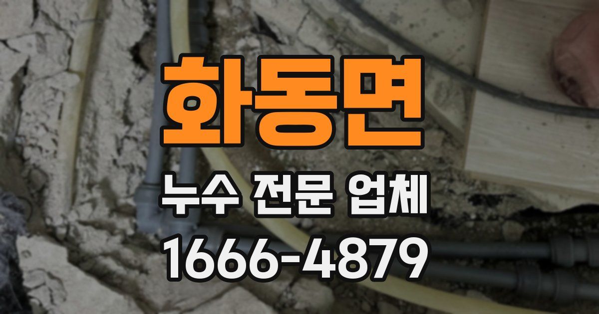 화동면 누수 전문 업체