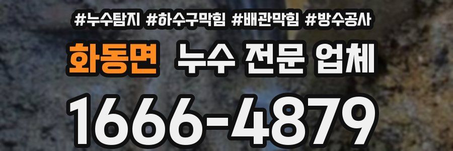화동면 누수 전문 업체