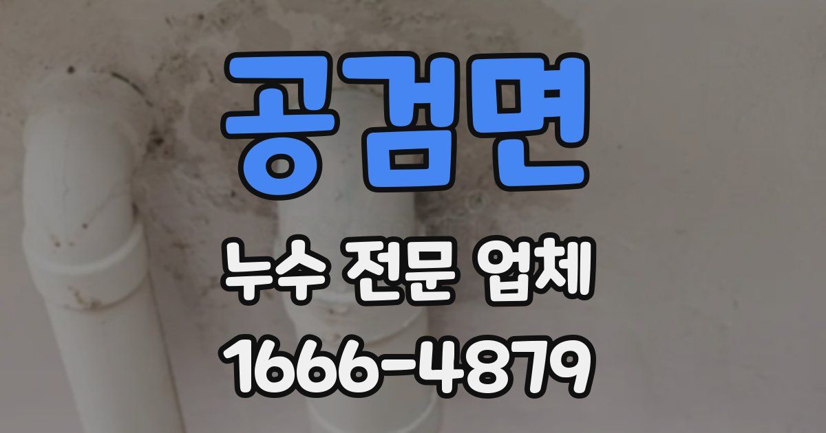 공검면 누수 전문 업체