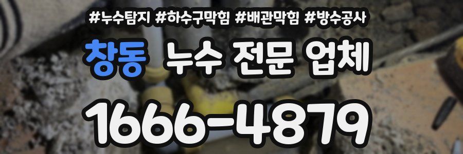 창동 누수 전문 업체