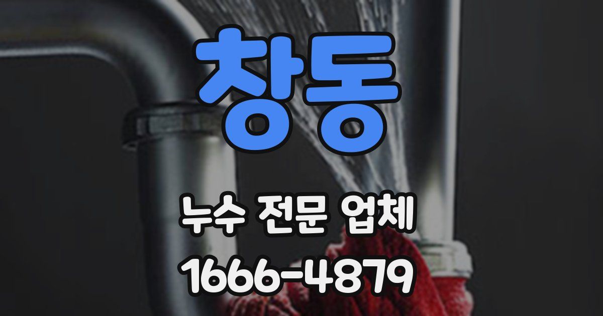 창동 누수 전문 업체