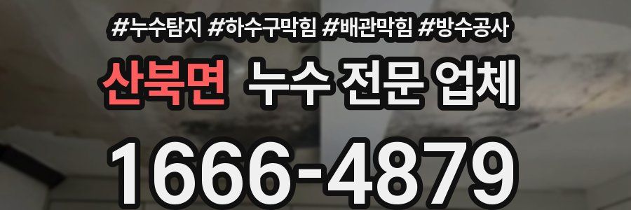 산북면 누수 전문 업체