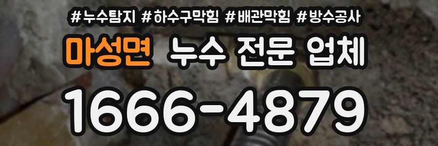 마성면 누수 전문 업체