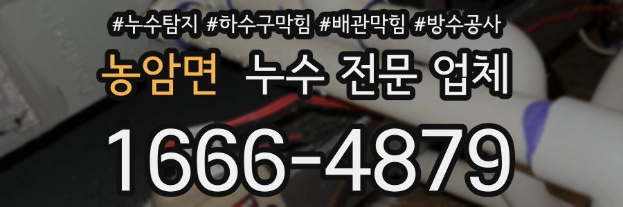 농암면 누수 전문 업체