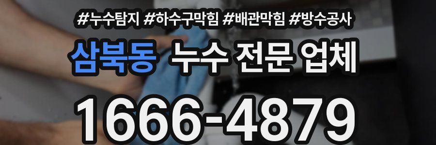 삼북동 누수 전문 업체
