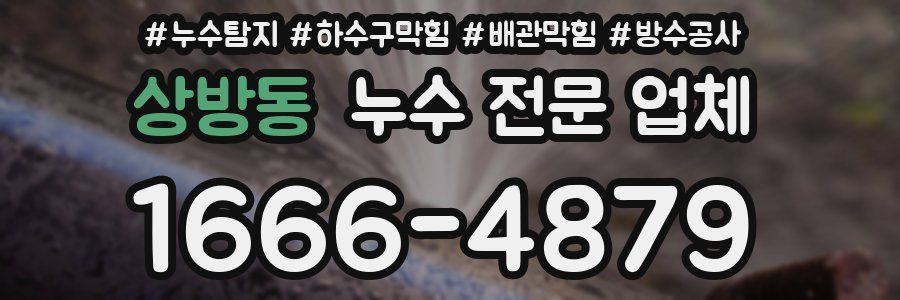 상방동 누수 전문 업체