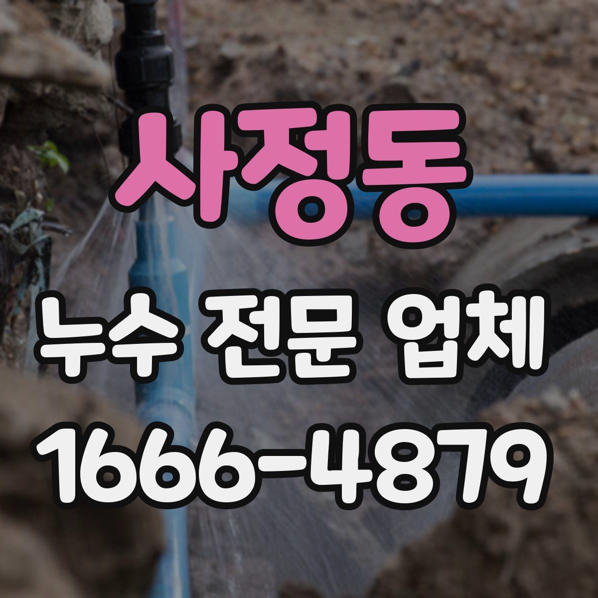 사정동 누수 전문 업체