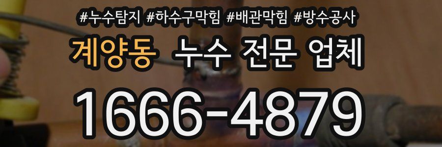 계양동 누수 전문 업체