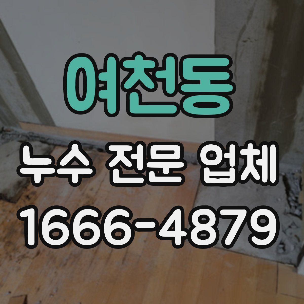 여천동 누수 전문 업체