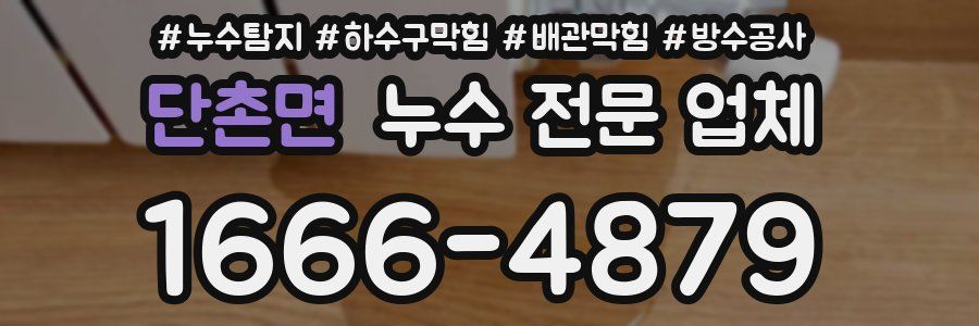 단촌면 누수 전문 업체