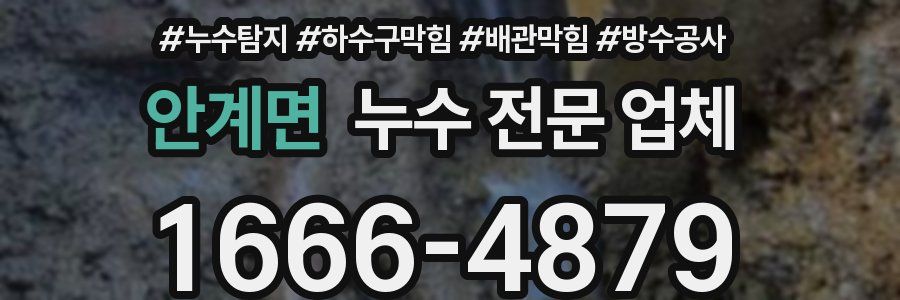 안계면 누수 전문 업체