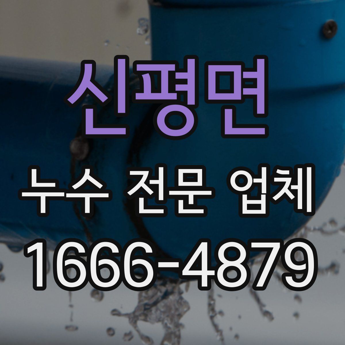 신평면 누수 전문 업체