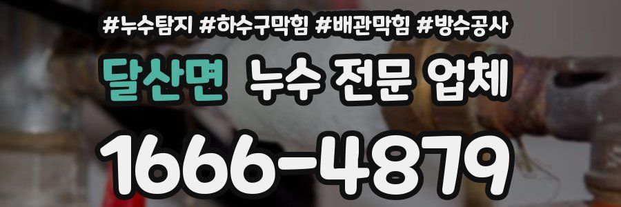 달산면 누수 전문 업체
