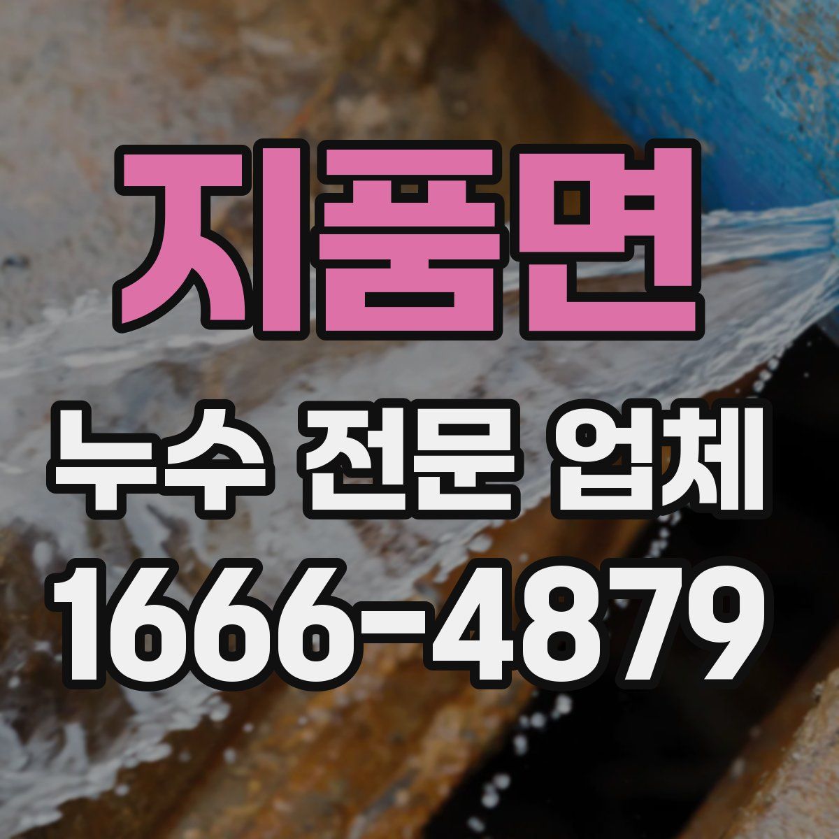 지품면 누수 전문 업체