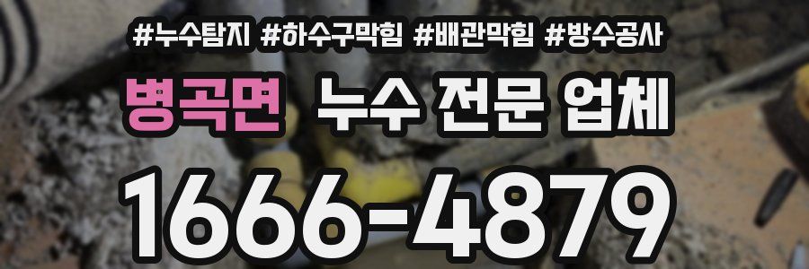 병곡면 누수 전문 업체