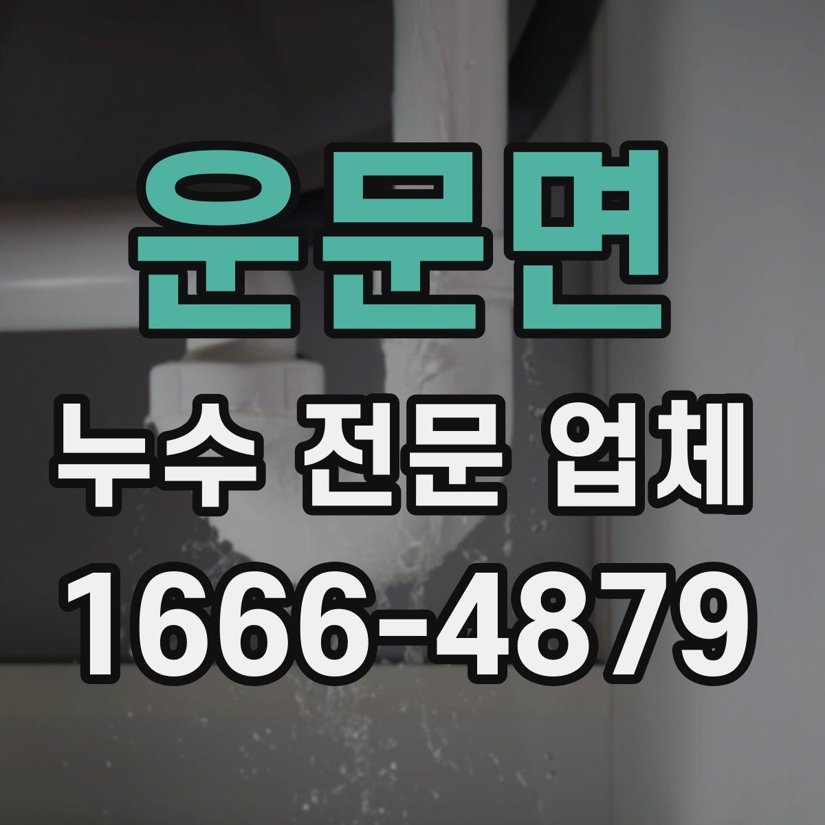 운문면 누수 전문 업체