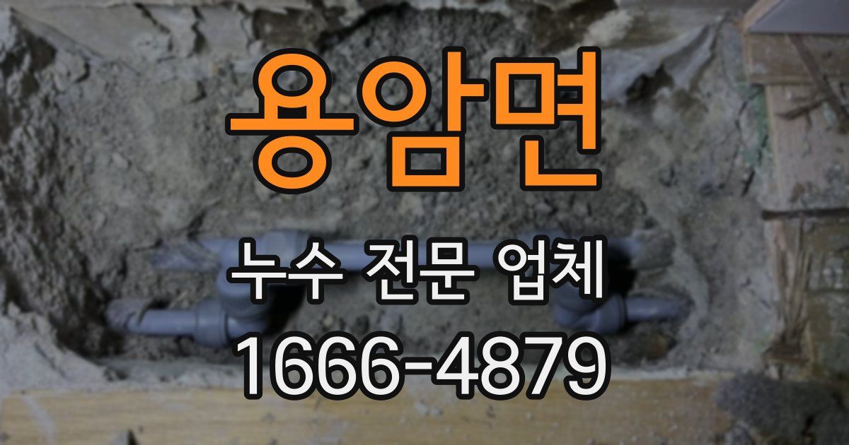용암면 누수 전문 업체