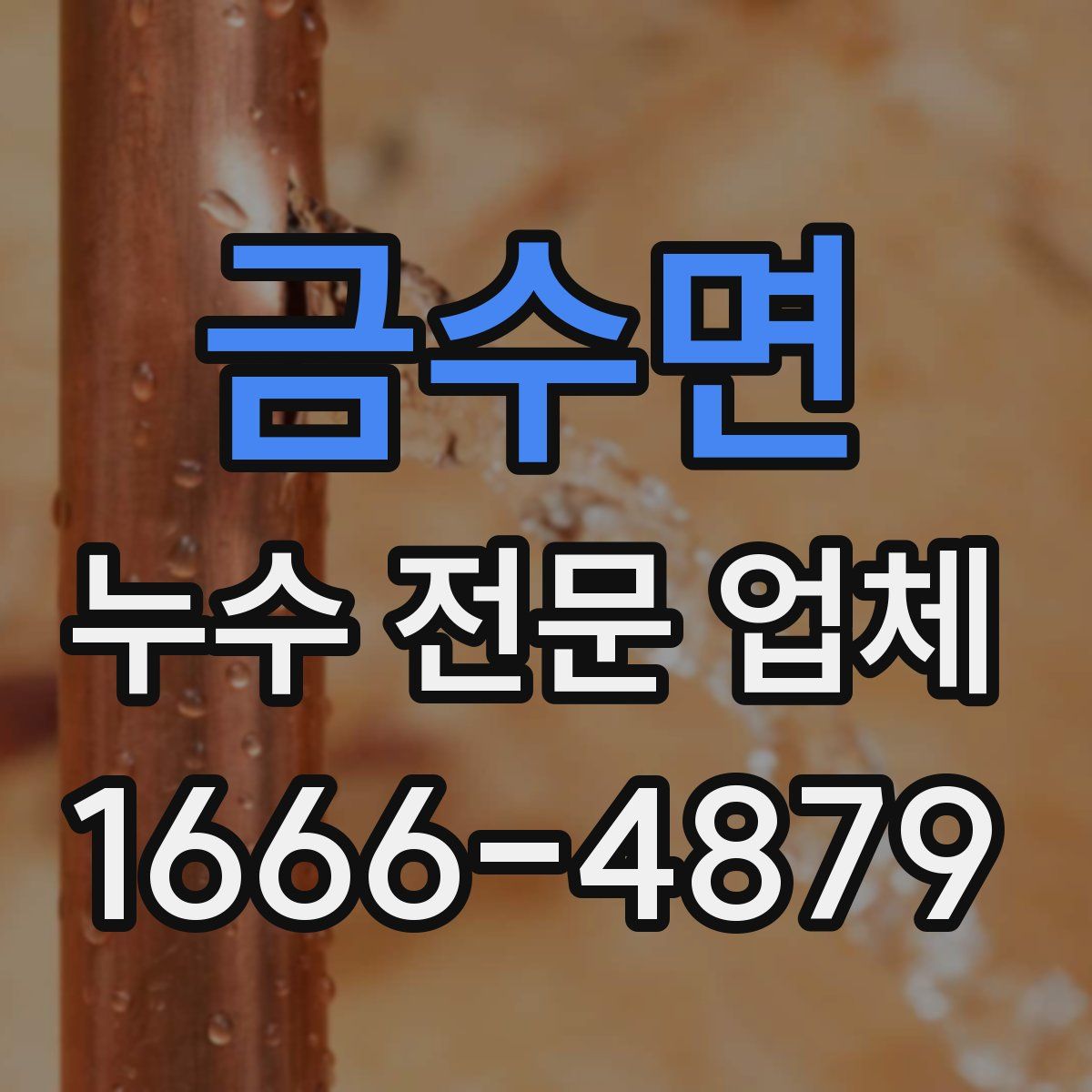금수면 누수 전문 업체