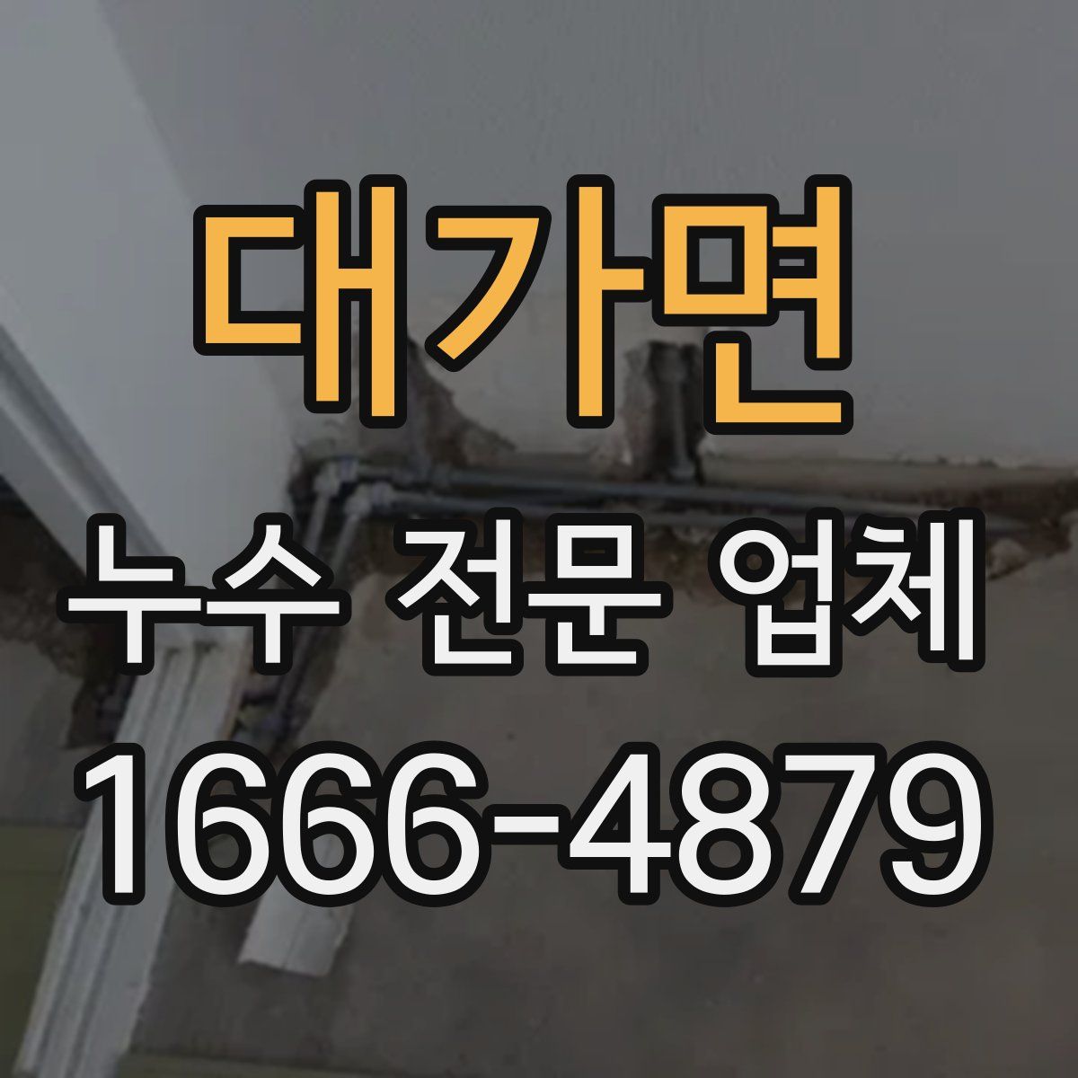 대가면 누수 전문 업체