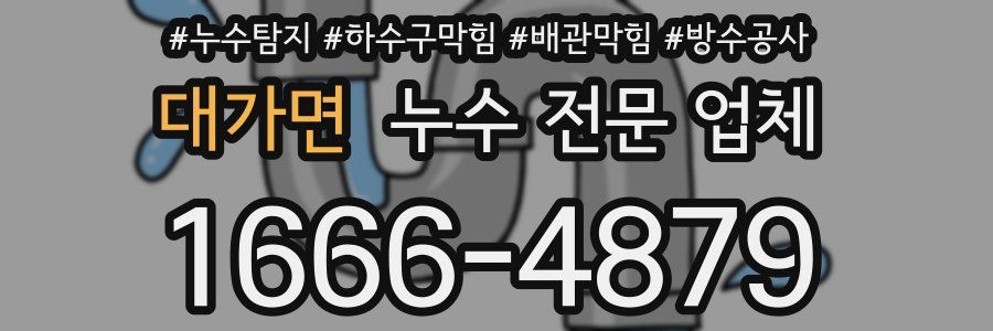 대가면 누수 전문 업체