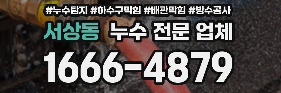 서상동 누수 전문 업체