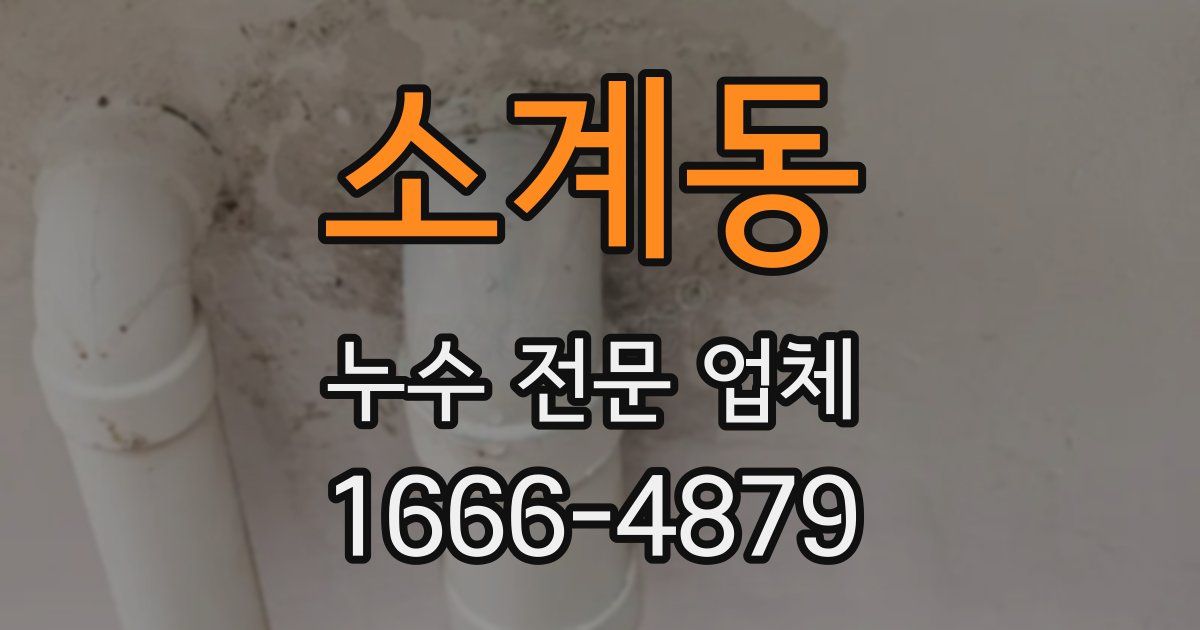 소계동 누수 전문 업체