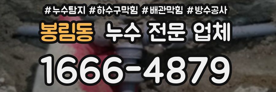 봉림동 누수 전문 업체
