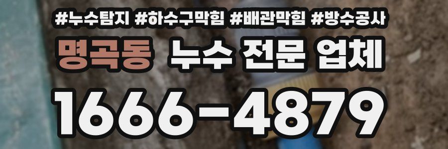 명곡동 누수 전문 업체