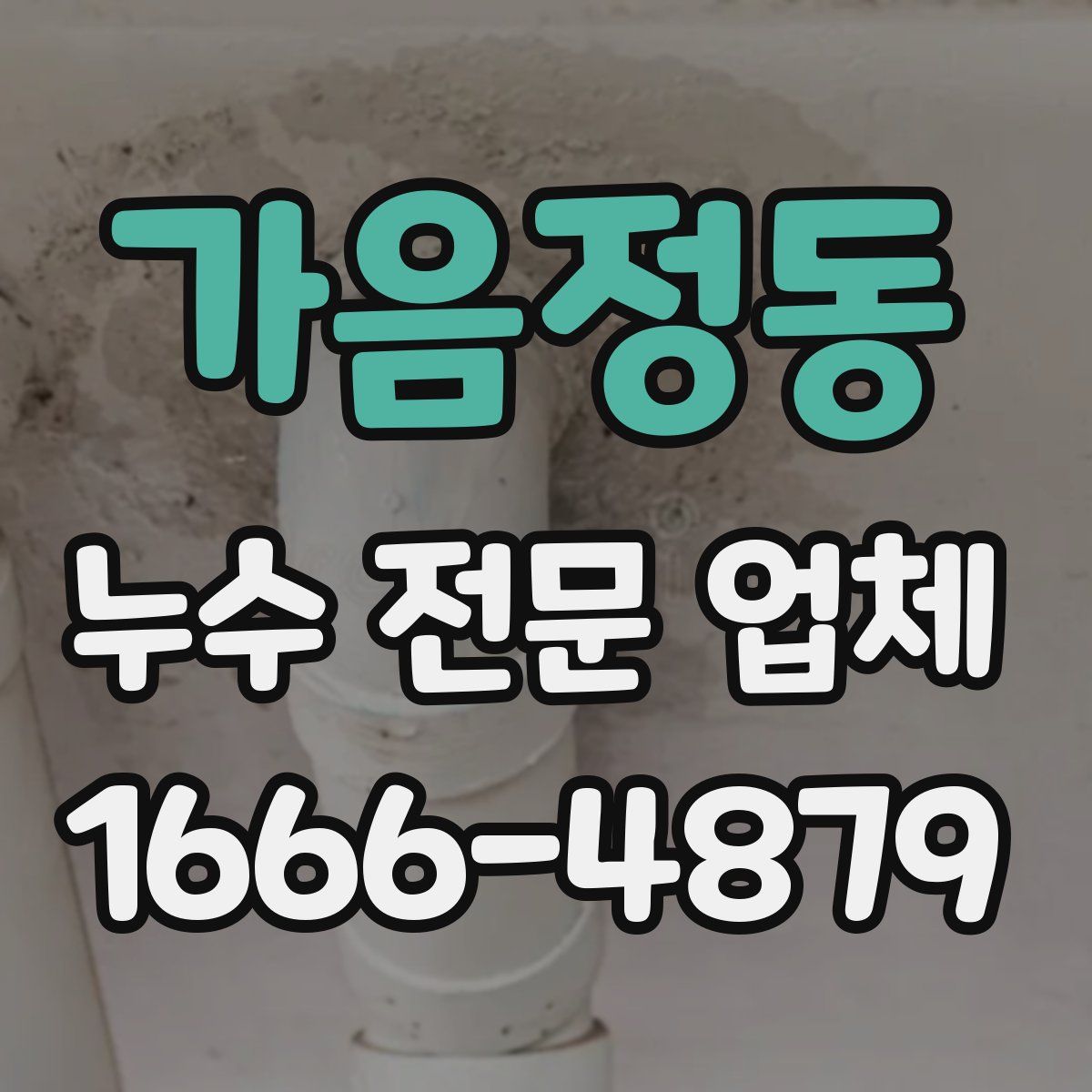 가음정동 누수 전문 업체