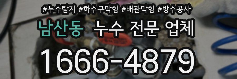 남산동 누수 전문 업체
