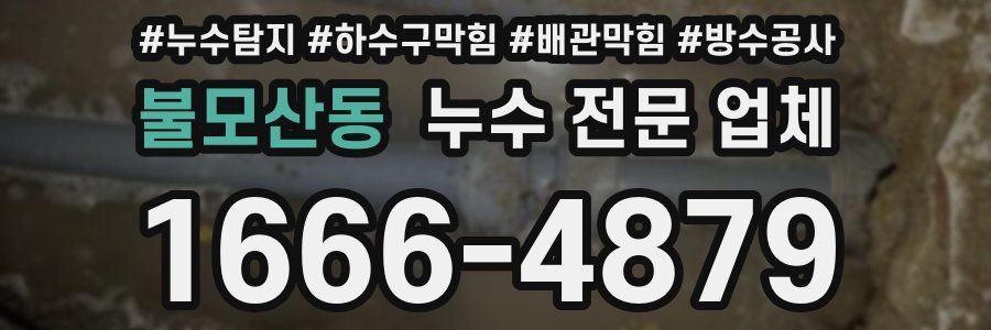 불모산동 누수 전문 업체