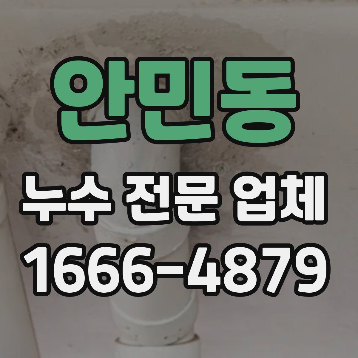 안민동 누수 전문 업체