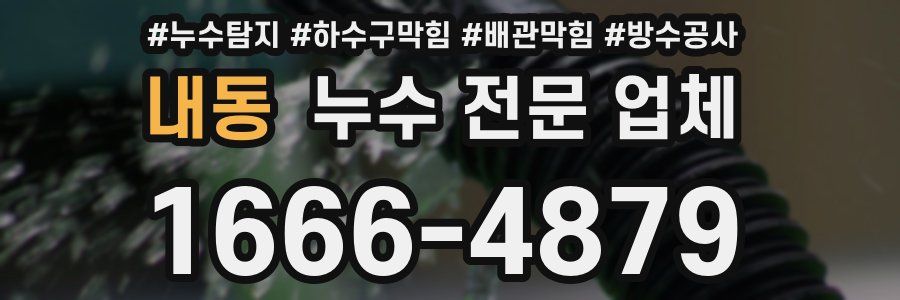 내동 누수 전문 업체