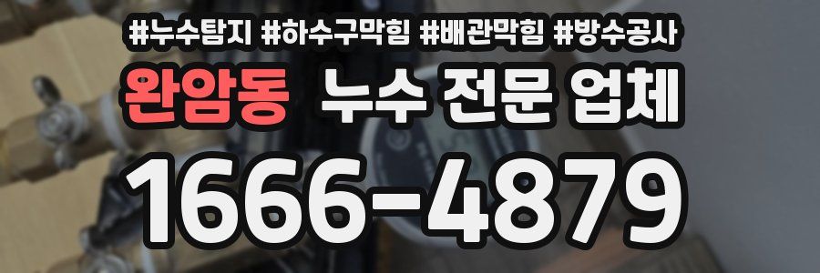 완암동 누수 전문 업체