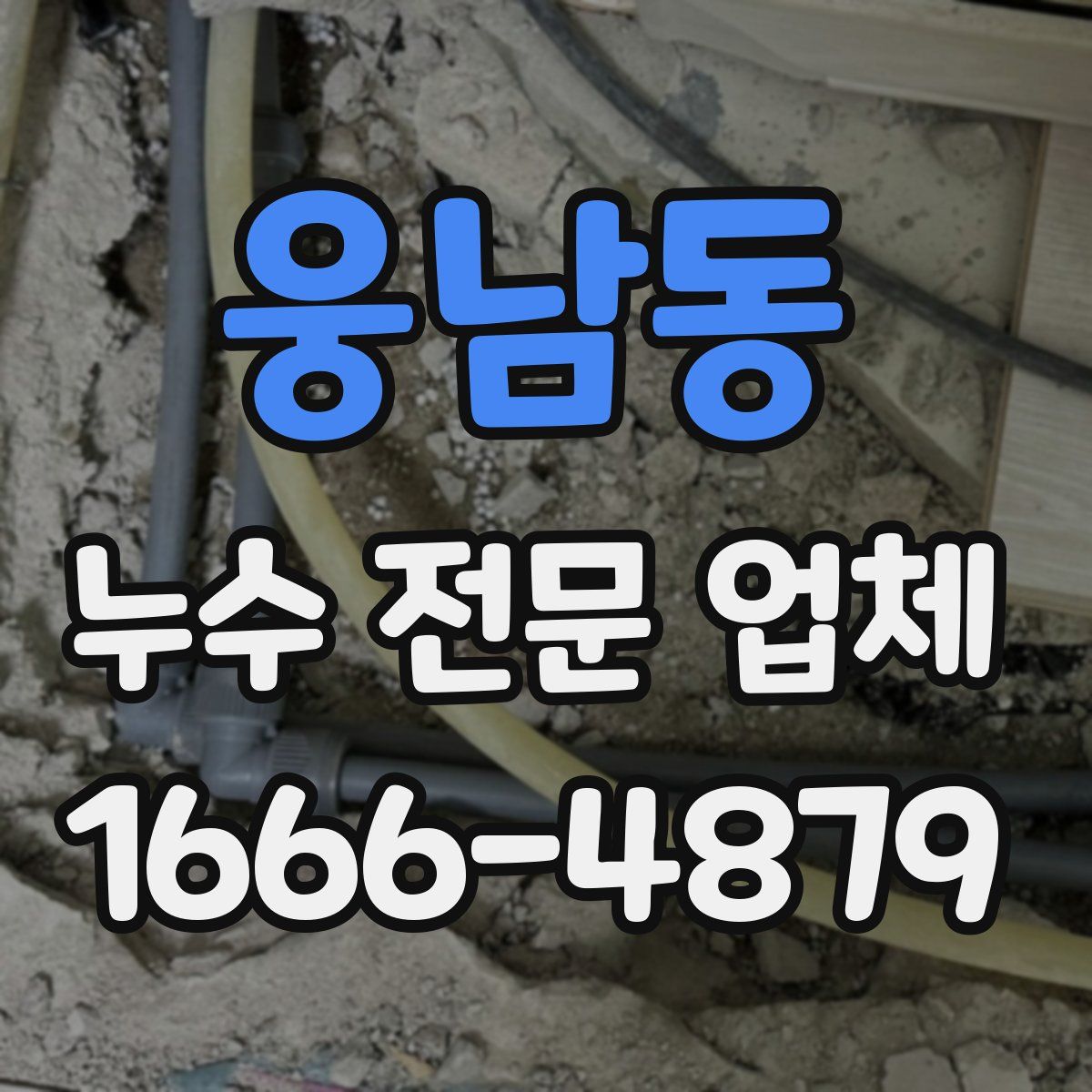 웅남동 누수 전문 업체