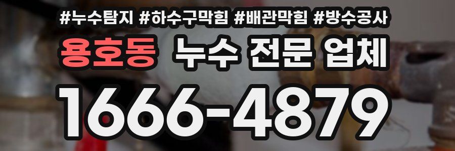 용호동 누수 전문 업체