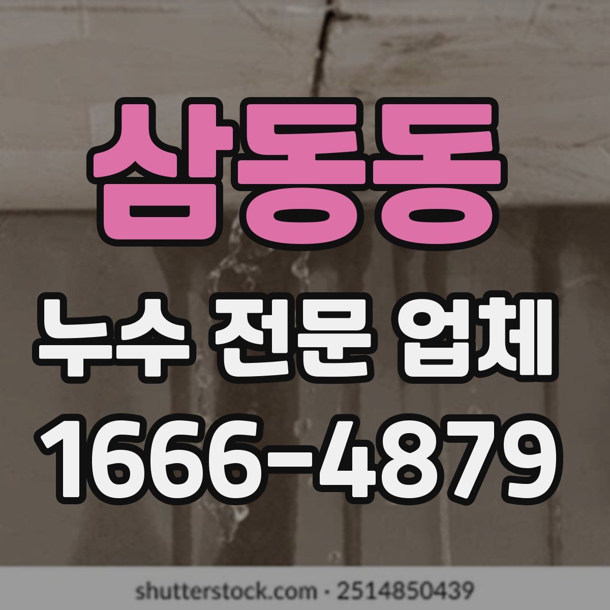 삼동동 누수 전문 업체