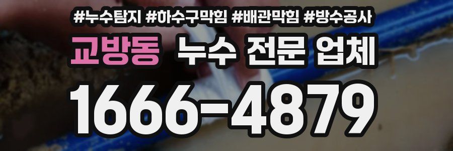 교방동 누수 전문 업체