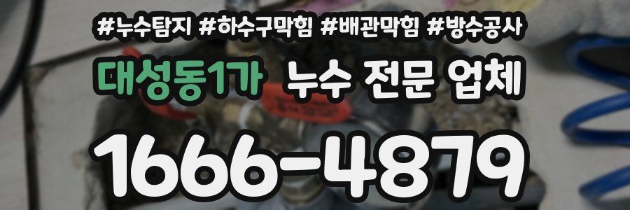대성동1가 누수 전문 업체